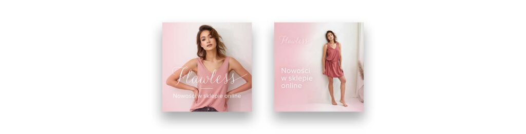 Projekty dla Flawless z branży odzieżowej